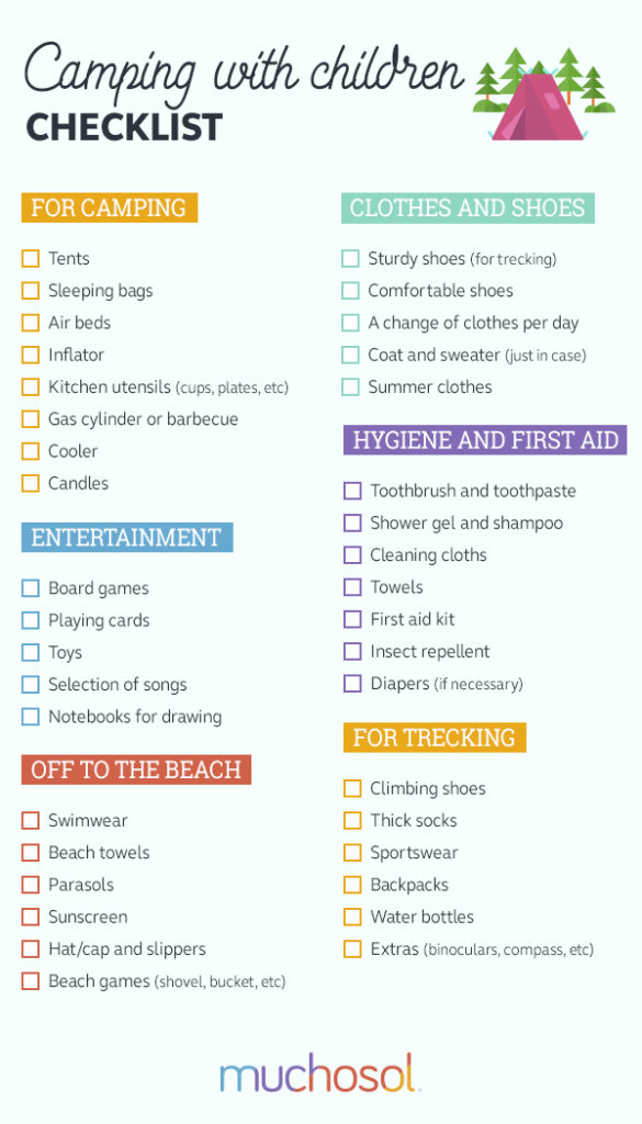 Checklist camping with children: this is all you need!