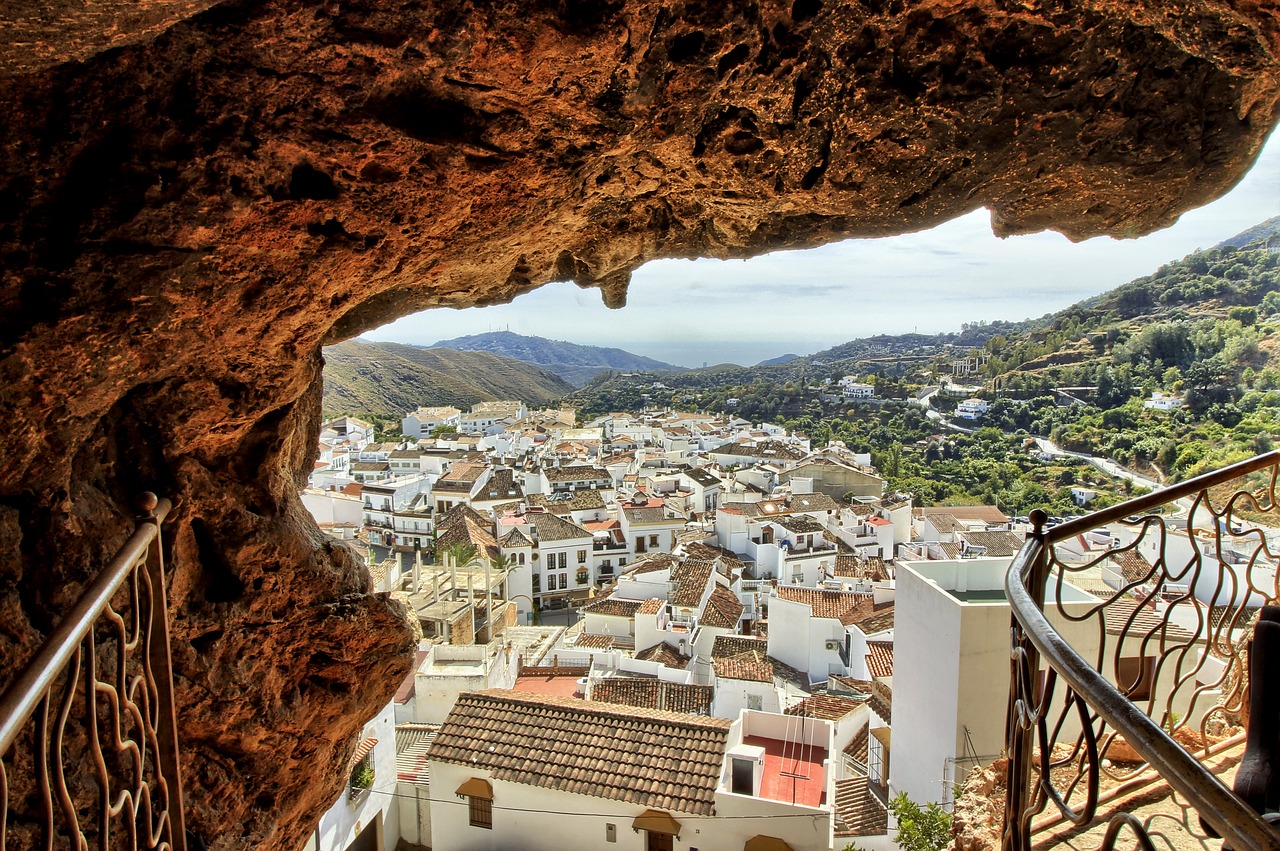 white towns of andalusia views spain